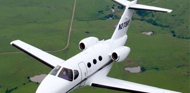 Cessna Citation Mustang in flight