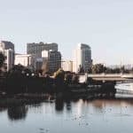 Oakland City Skyline During Sunrise | Stratos Jet Charters, Inc.