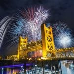 Sacramento Fireworks at Night | Stratos Jet Charters, Inc.