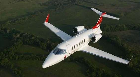 Lear 40XR Charter Jet in Flight | Stratos Jet Charters, Inc.