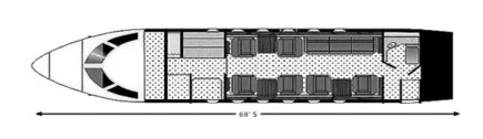 Challenger 604 Cabin Layout